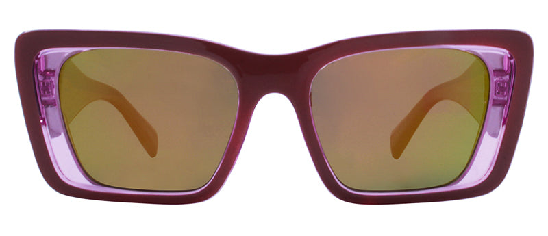Gloss Demi Front + Crystal Pink Inlay / Baby Pink Mirror