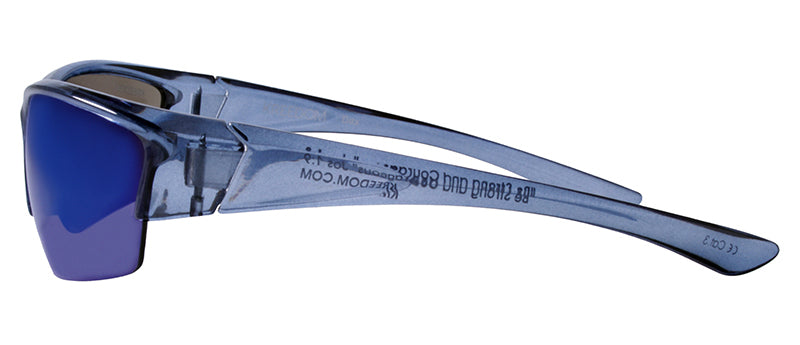 Gloss Crystal Slate Grey / Smoke + Silver Blue Mirror