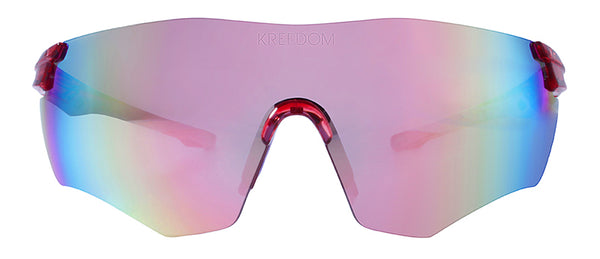Gloss Crystal Pink + Lavender Rubber / Smoke + Bobby Pink Revo Mirror