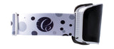 Gloss White / Black Smoke - Strap: White Dots