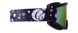 Gloss Black / Smoke + Pink Mirror - Strap: Black Pink Dots