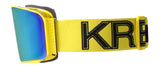 Yellow / Smoke + Gold Mirror - Strap: Yellow/Black Fill Bolt