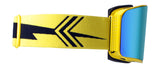 Yellow / Smoke + Gold Mirror - Strap: Yellow/Black Fill Bolt