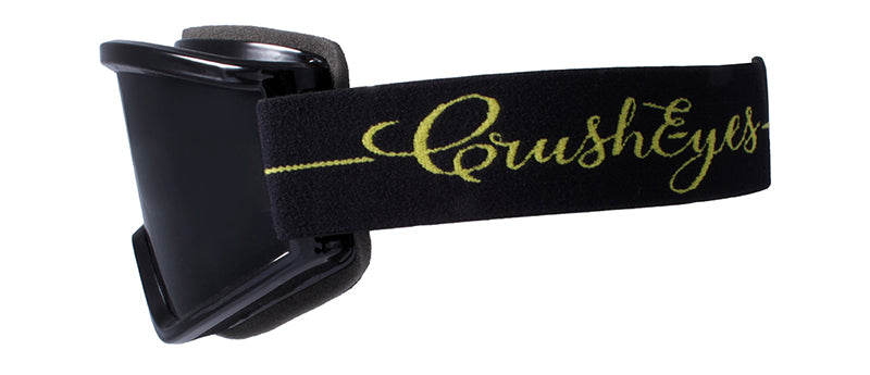 Gloss Black / Smoke - Strap: Black Single Gold Pinstripe