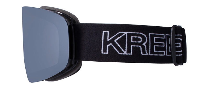 Gloss Black / Smoke + Silver Mirror - Strap: Blackout