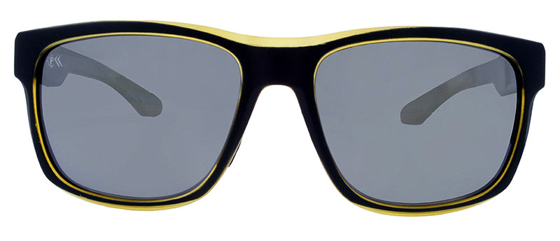Matte Black Crystal Green / Black Rubber Temple Tip / Flash Gold Mirror