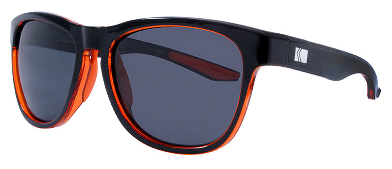 Gloss Black / Gloss Crystal Orange / Orange Rubber Temple Tip / Smoke