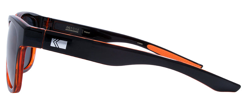 Gloss Black / Gloss Crystal Orange / Orange Rubber Temple Tip / Smoke