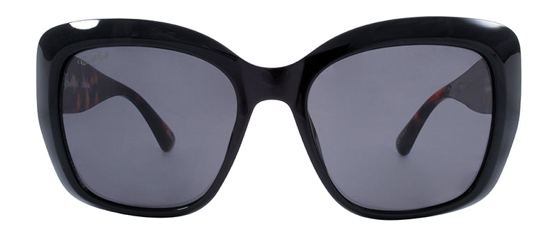 Gloss Black / Gloss Brown Demi Temple / Smoke
