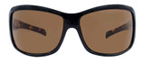 Gloss Black + Honey Demi Temples / Brown