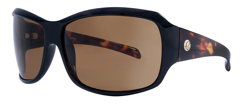 Gloss Black + Honey Demi Temples / Brown