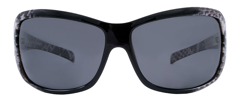 Gloss Grey Snake Print / Smoke