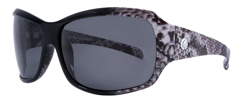 Gloss Grey Snake Print / Smoke