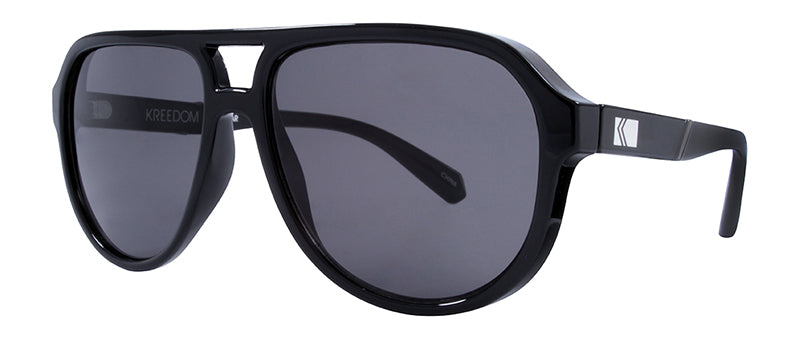 Gloss Black / Gunmetal Temple / Smoke