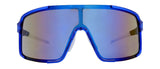Matte Crystal Blue + White Rubber / Smoke + Ice Blue Mirror
