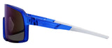 Matte Crystal Blue + White Rubber / Smoke + Ice Blue Mirror