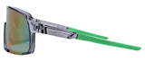 Crystal Cool Grey + Green Rubber / Smoke + Blue Green Mirror