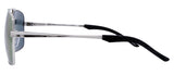 Gloss Silver / Black Rubber Tip / Smoke + Real Purple Revo Mirror