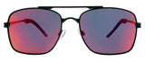 Matte Black / Black Rubber Tip / Smoke + Real Black Red Revo Mirror