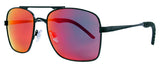 Matte Black / Black Rubber Tip / Smoke + Real Black Red Revo Mirror