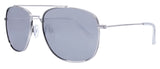 Gloss Silver / Gloss Clear Temple / Smoke + Silver Revo Mirror