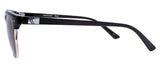 Gloss Black / Gold Metal Frame / Gloss Black Temple / Brown