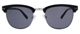 Gloss Black / Silver Metal Frame / Gloss Black Temple / Smoke