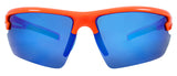 Gloss Orange + Blue Rubber / Smoke + Ice Blue Mirror