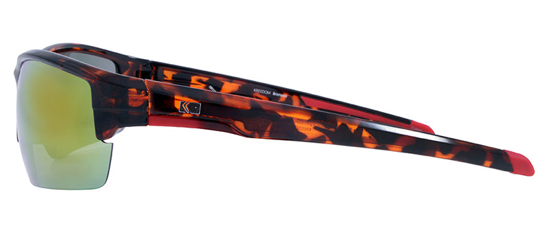 Gloss Demi + Red Rubber / Smoke + Red Mirror