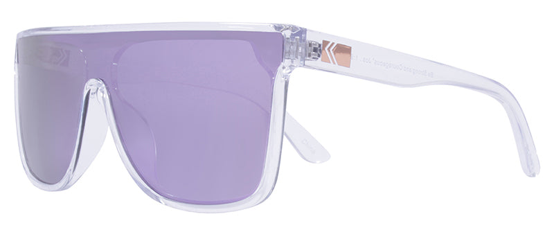 Gloss Crystal Clear / Smoke + Violet Revo Mirror