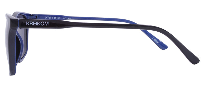 Gloss Black Front + Blue Back Spray / Smoke