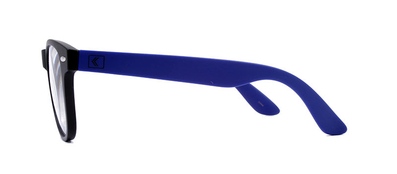 Matte Black + Dark Blue Temples