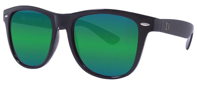 Matte Black / Green + Green Mirror