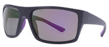 Matte Black + Purple Accent + Rubber Temple/Nose Tip / Green + Purple Mirror