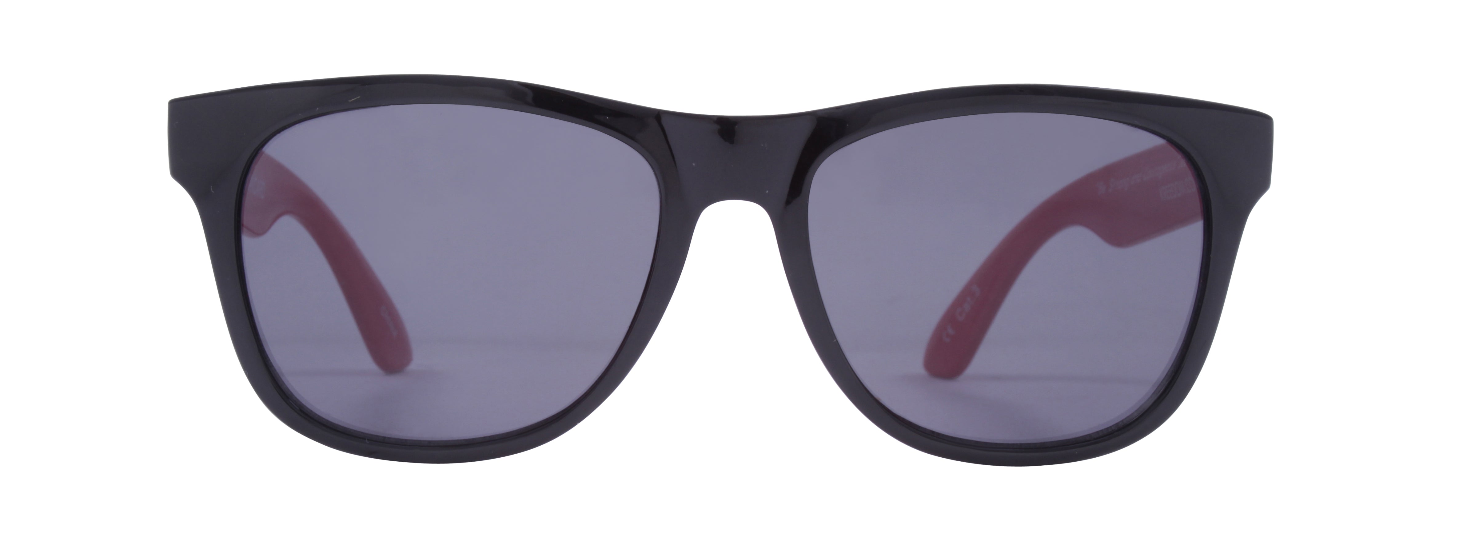 Gloss Black + Gloss Red Temples / Smoke