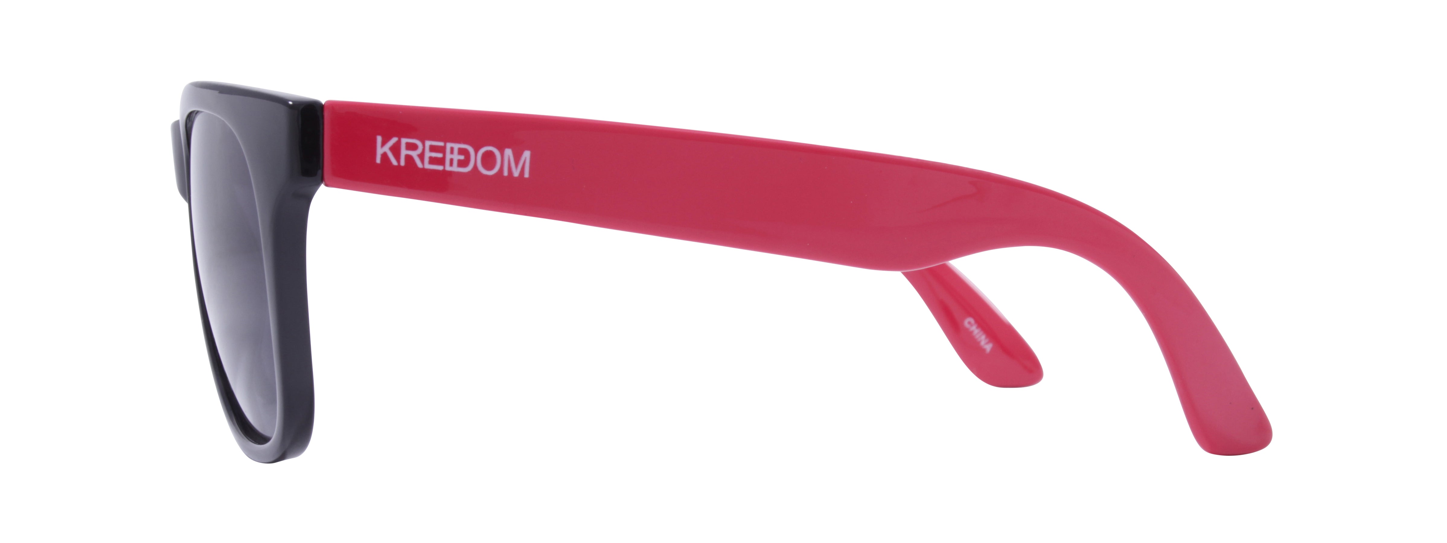 Gloss Black + Gloss Red Temples / Smoke