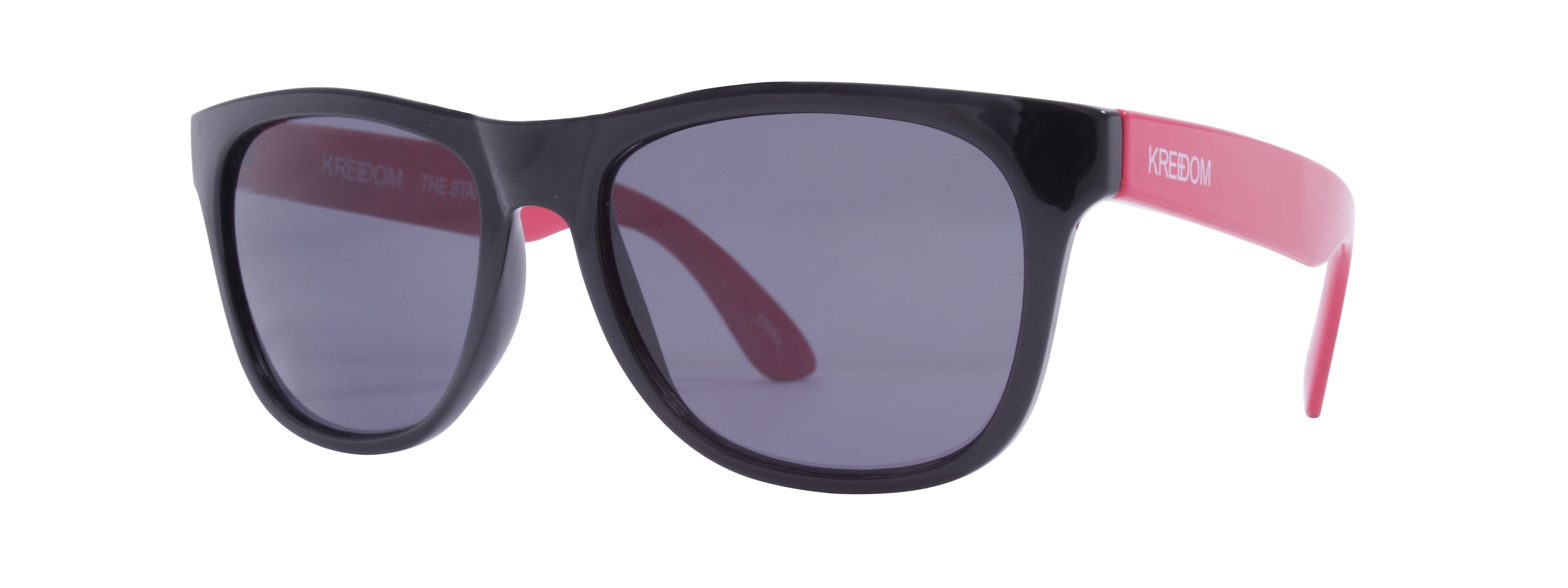 Gloss Black + Gloss Red Temples / Smoke