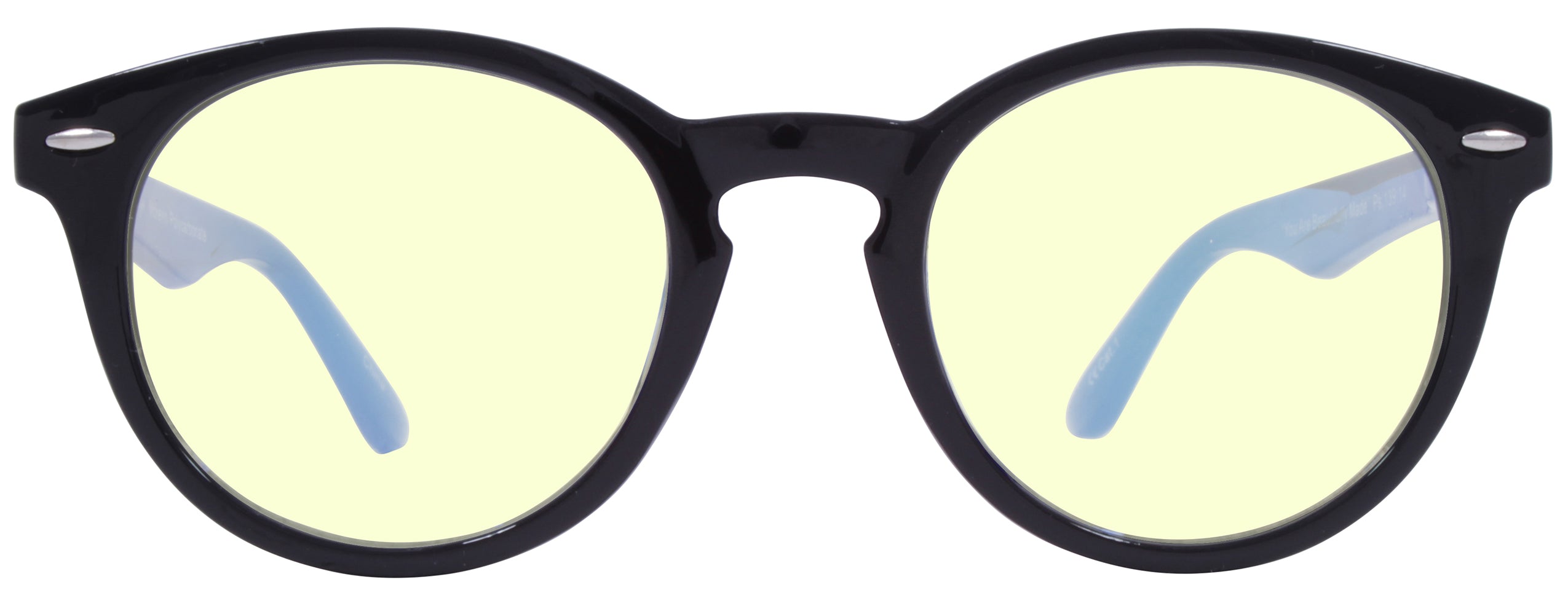 Gloss Black - Lens: Blue Light - Temple Logo: Dark Gunmetal..