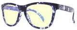 Gloss Royal Blue Demi - Lens Blue Light - Temple Logo: Silver