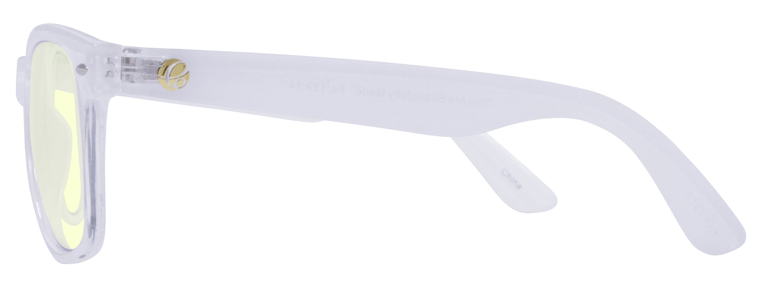 Gloss Crystal Clear + White Back Spray Lens: Blue Light
